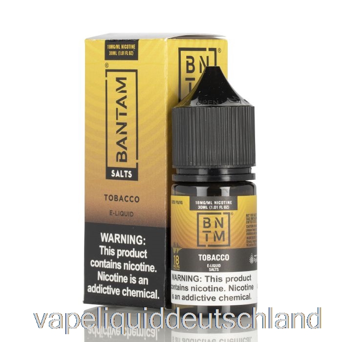 Tabaksalze – Bantam Vape – 30 Ml, 18 Mg Vape-Flüssigkeit